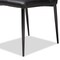 Baxton Studio Chandelle Modern Black Faux Leather Upholstered Dining Chair 146-8792 - alternate 2